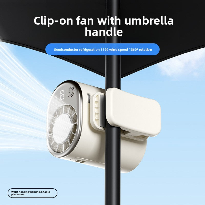 Waist Fan Semiconductor Portable Umbrella Clip