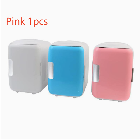 4L Portable Car and Home Mini Fridge, Cooling and Warming Refrigerator, 12V/110V-220V