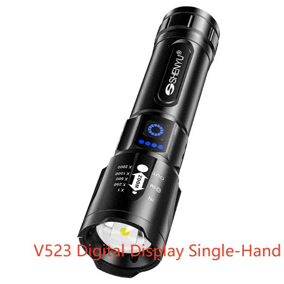 Flashlight aluminum alloy rechargeable outdoor bright long-range LED light