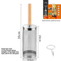 Rotating Stainless Steel BBQ Grill Basket