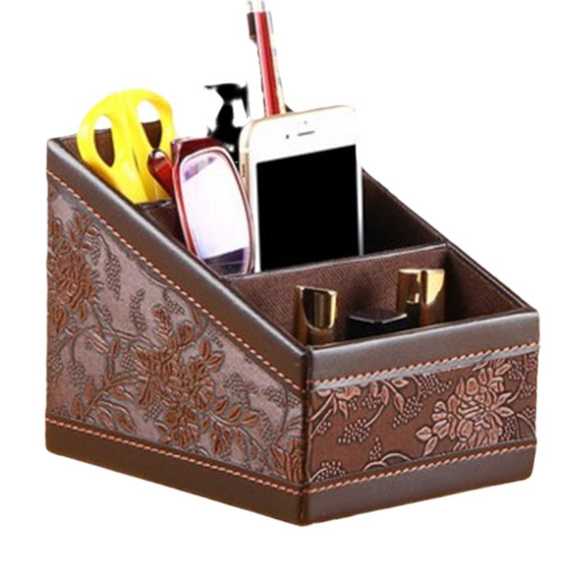 leather storage box