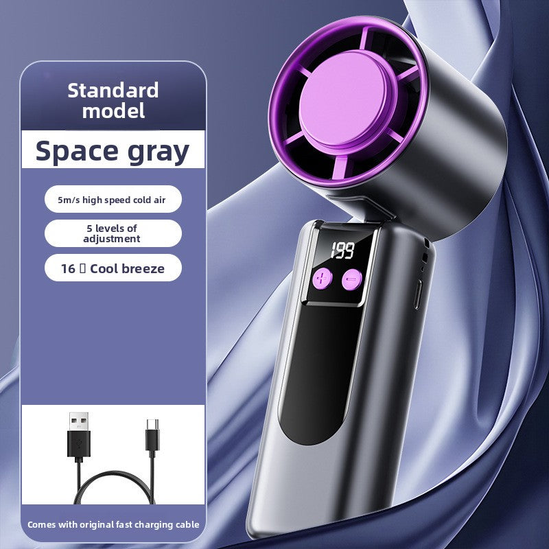 Portable Rechargeable Handheld Fan with Cooling Function