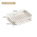 Silicone Suction Soap Holder Quick Dry Sponge Tray Bathroom Kitchen Sink Organizer
