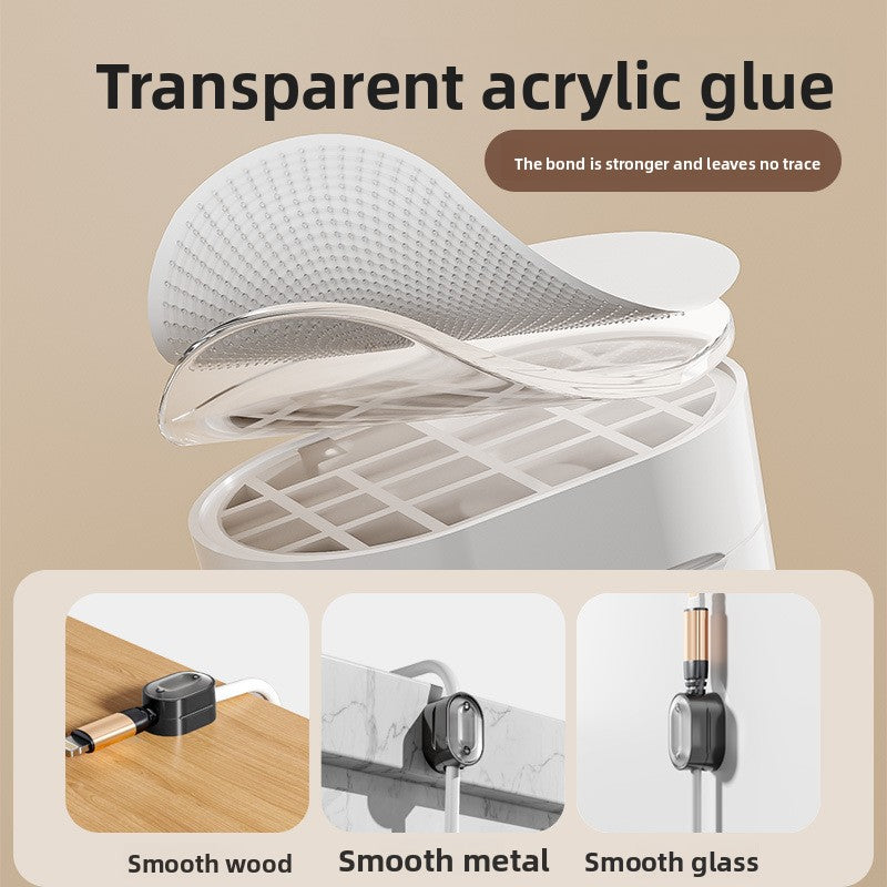 Magnetic Desktop Cable Organizer Wire Holder