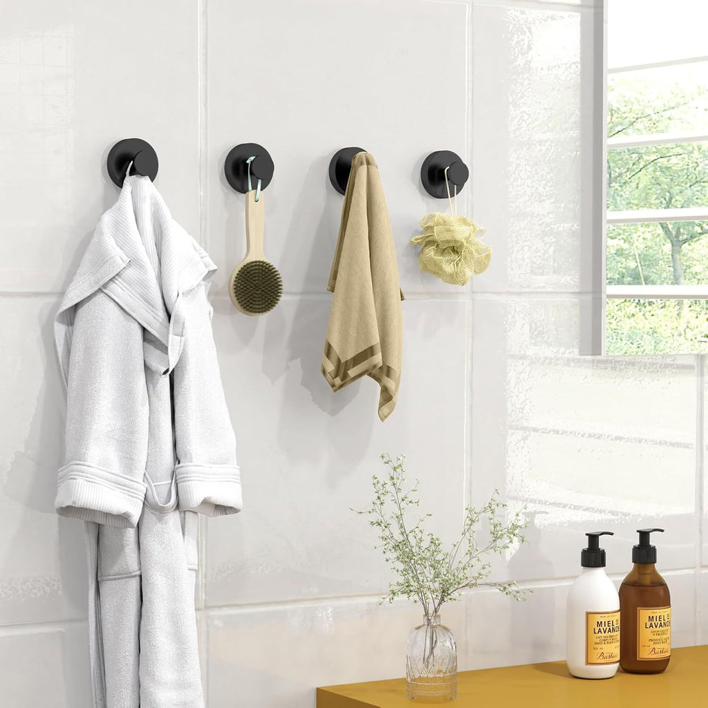 Suction Cup Hook No Drill for Bathroom Kitchen