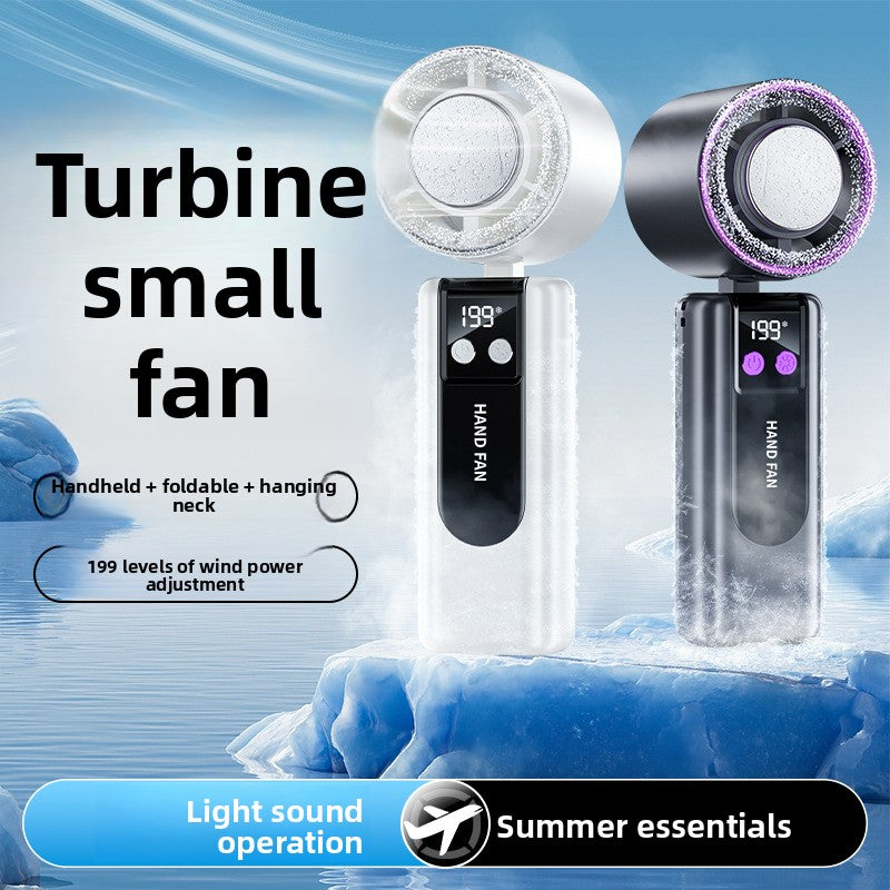 Portable Rechargeable Handheld Fan with Cooling Function
