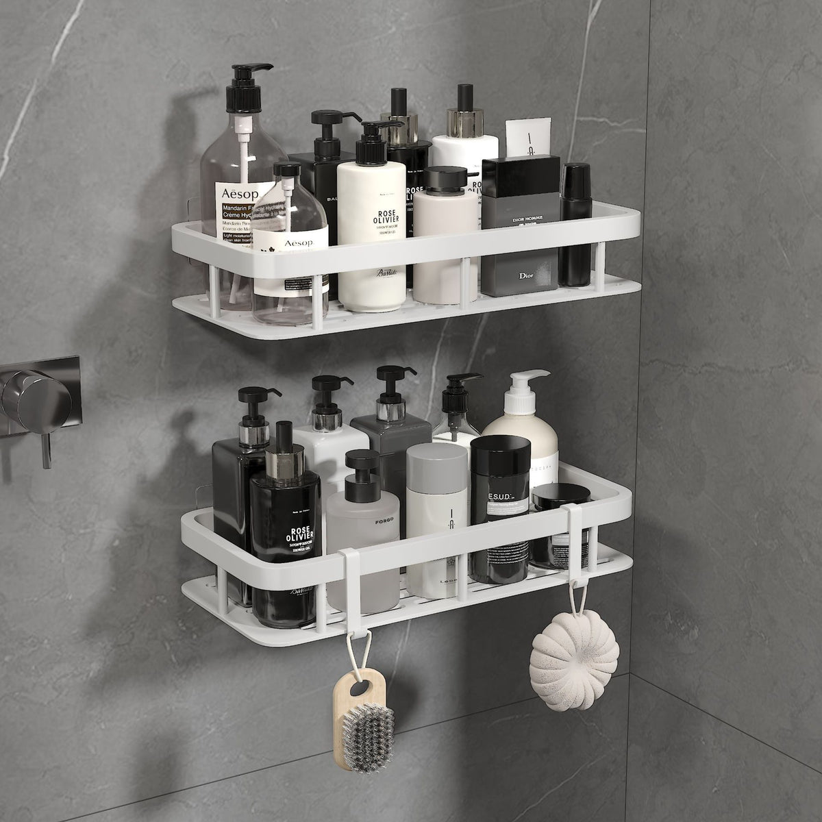 Wall-Mounted Bathroom Storage Organizer