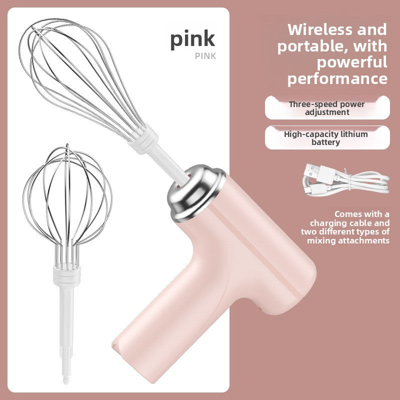 Mini Wireless Rechargeable Electric Hand Mixer