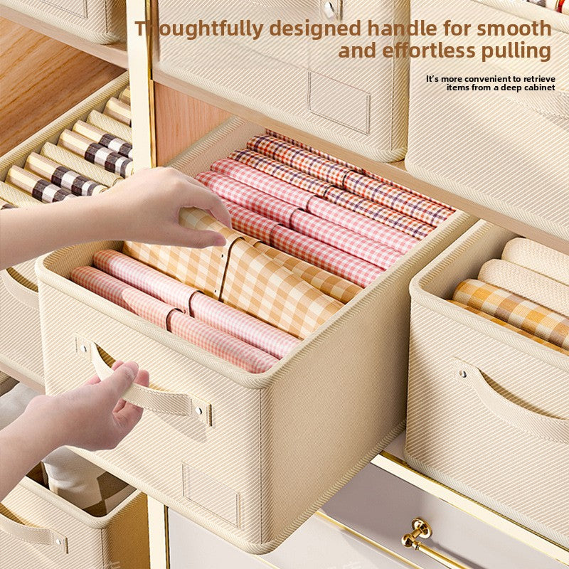 Cotton Linen Storage Basket Organizer Box