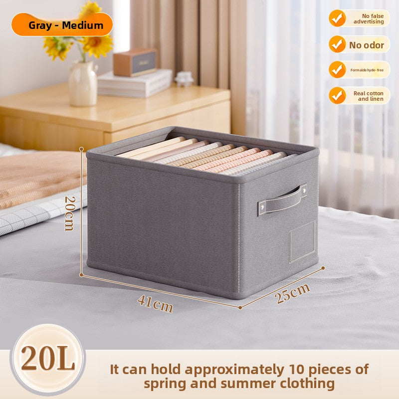 Cotton Linen Storage Basket Organizer Box