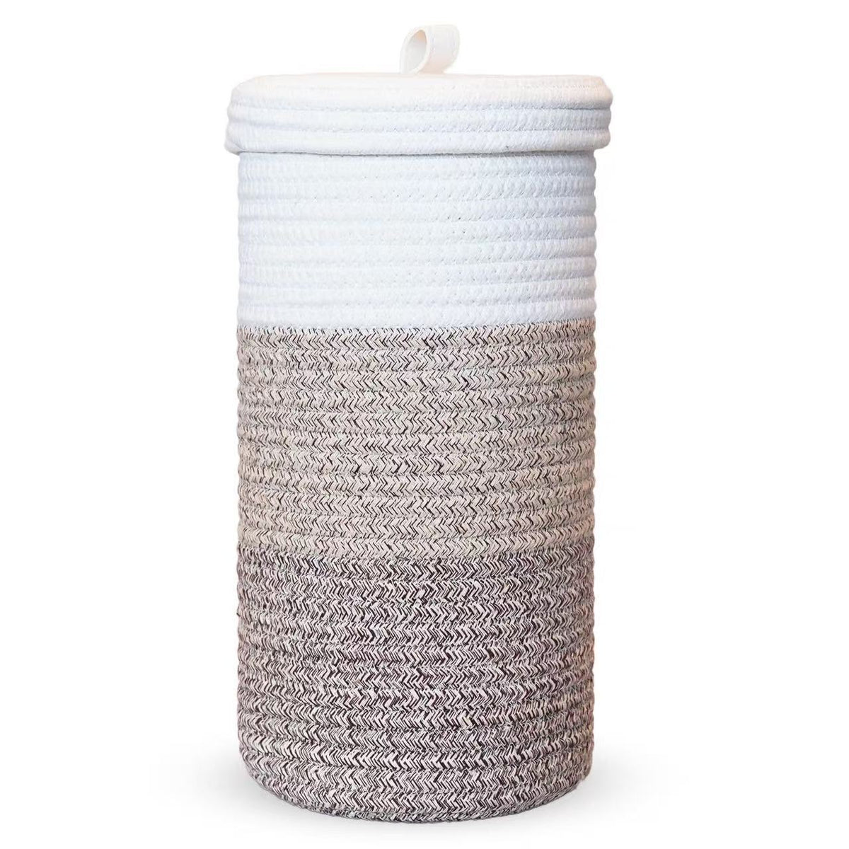 Laundry basket cotton fabric plush toy storage bucket with handle