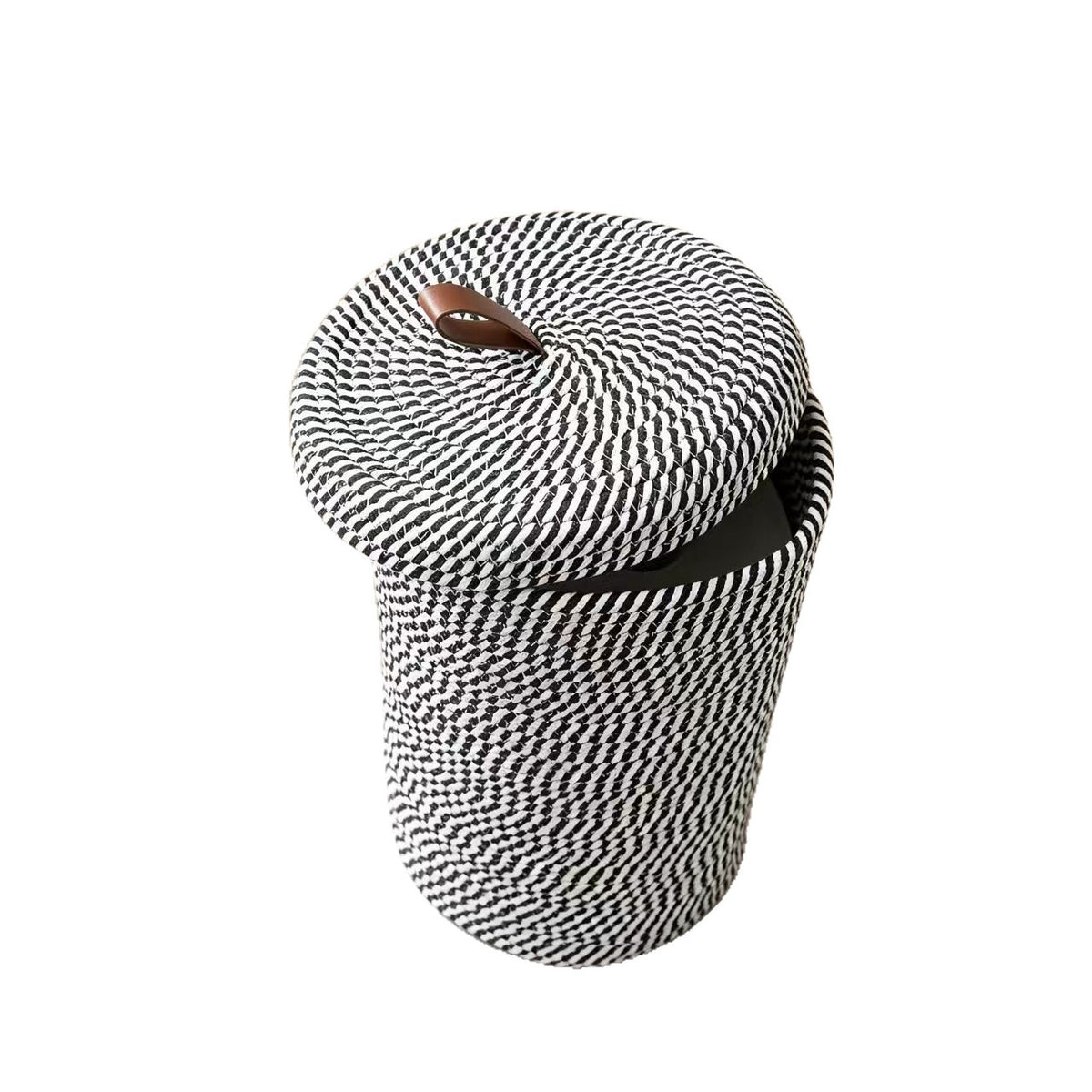 Laundry basket cotton fabric plush toy storage bucket with handle