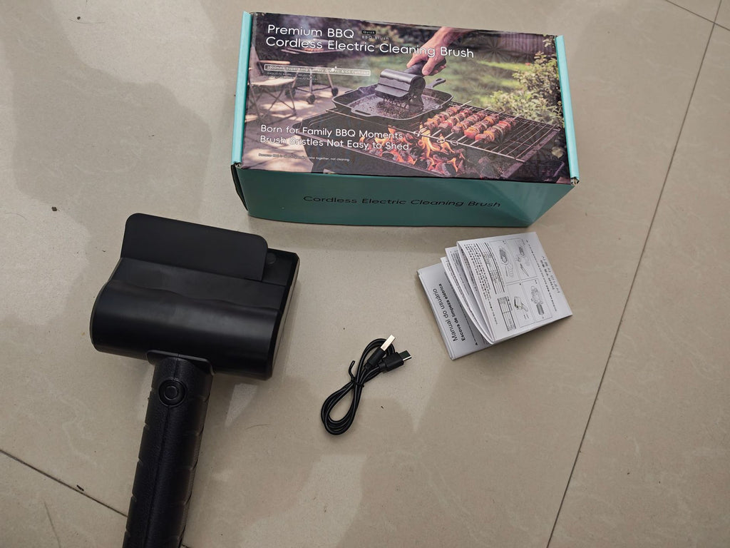 Electric barbecue brush