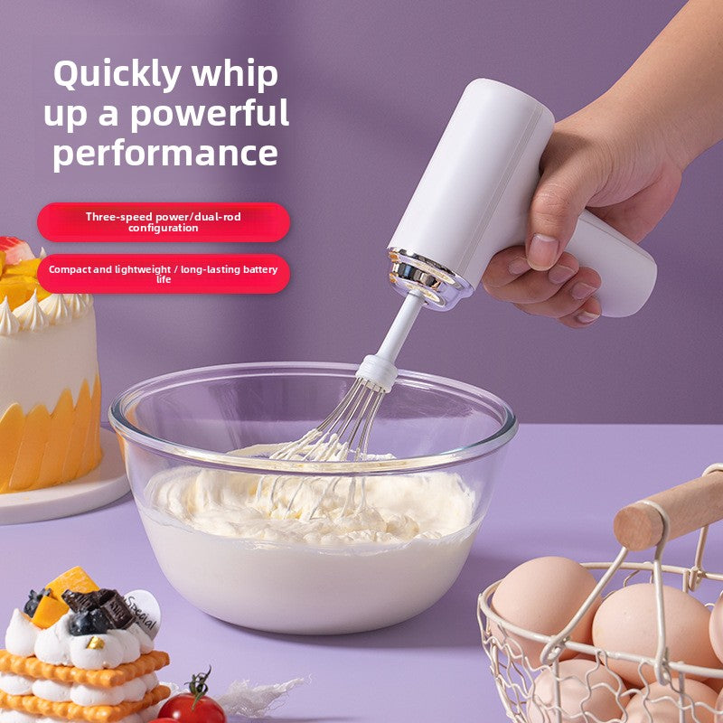 Mini Wireless Rechargeable Electric Hand Mixer