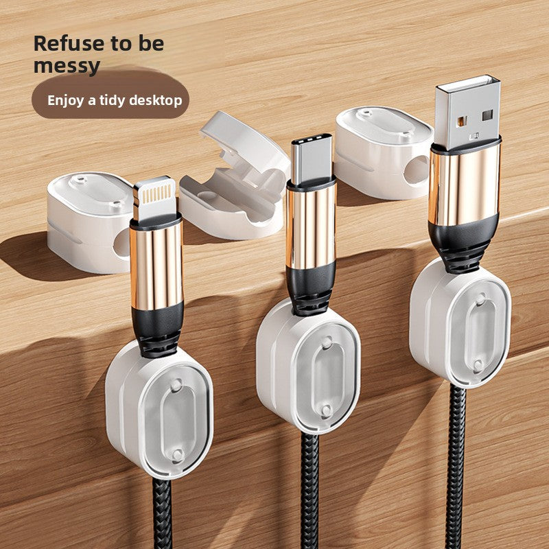 Magnetic Desktop Cable Organizer Wire Holder