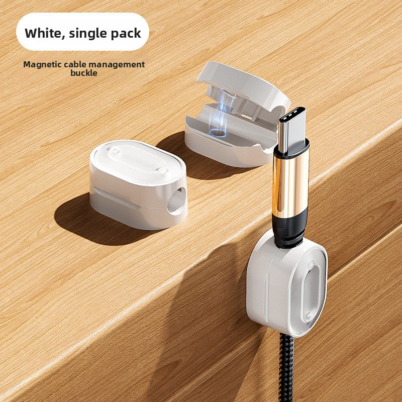 Magnetic Desktop Cable Organizer Wire Holder