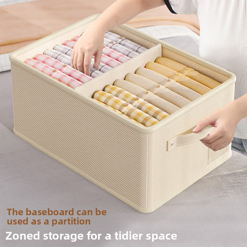 Cotton Linen Storage Basket Organizer Box