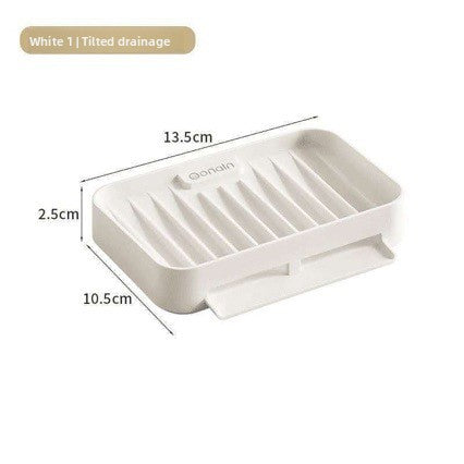 Silicone Suction Soap Holder Quick Dry Sponge Tray Bathroom Kitchen Sink Organizer