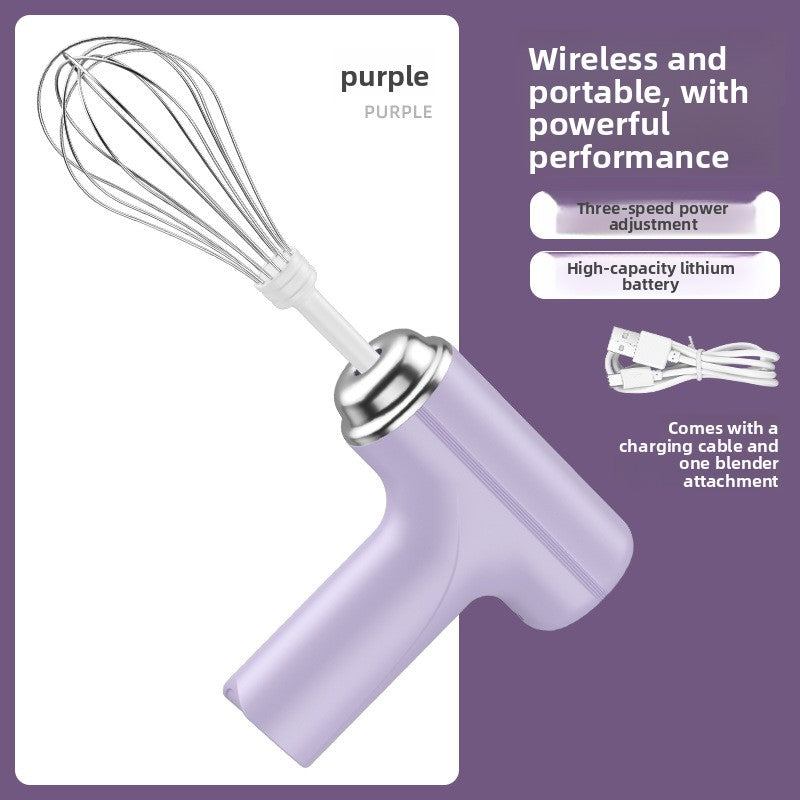 Mini Wireless Rechargeable Electric Hand Mixer