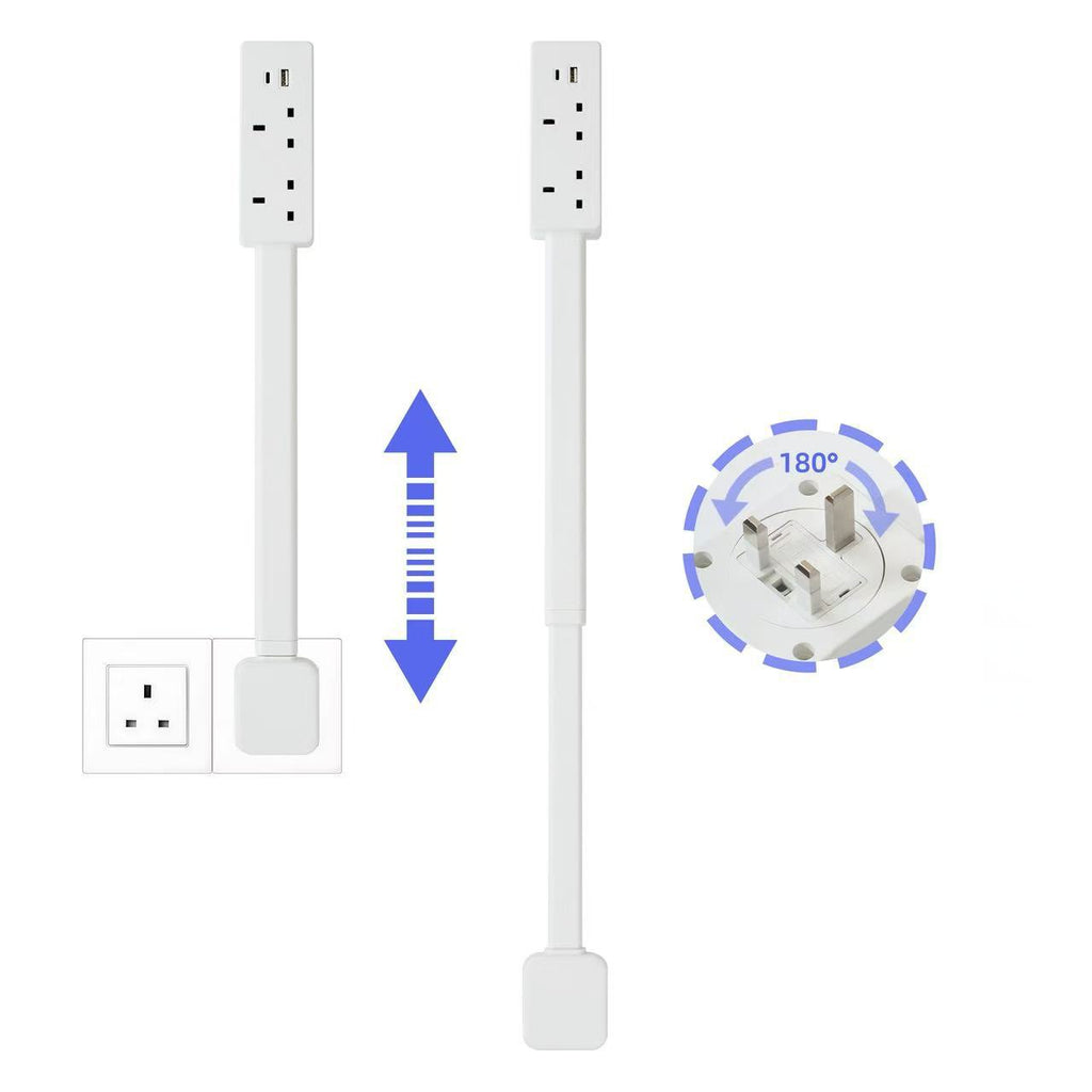 Telescopic/extended socket sofa bedside table power socket