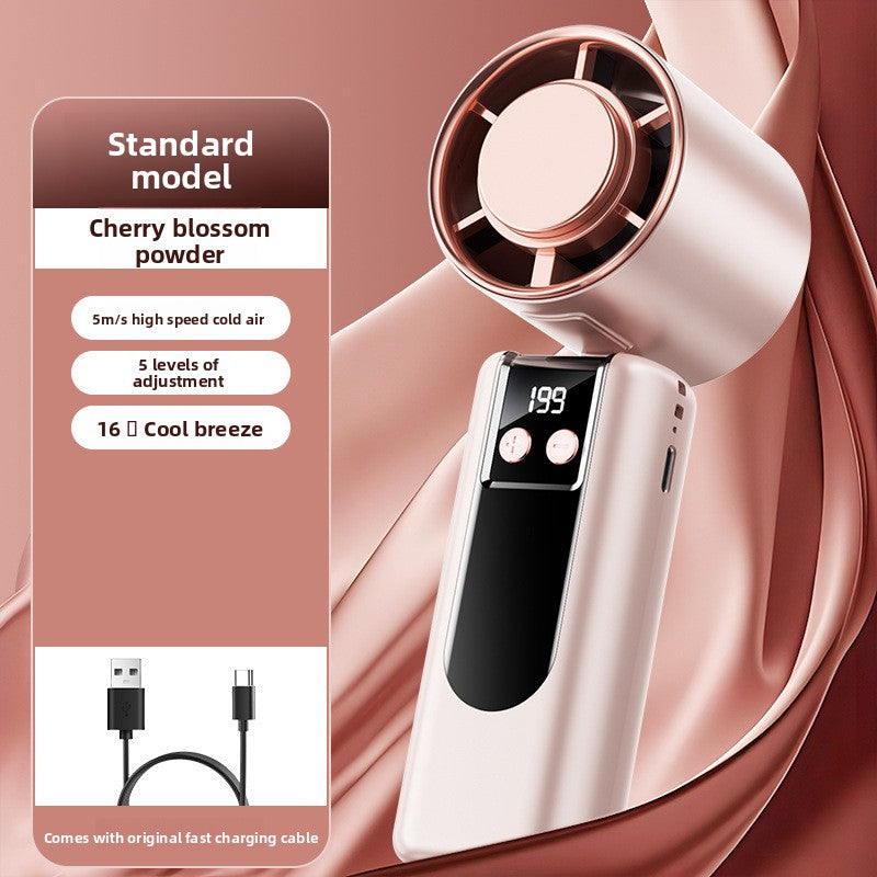 Portable Rechargeable Handheld Fan with Cooling Function