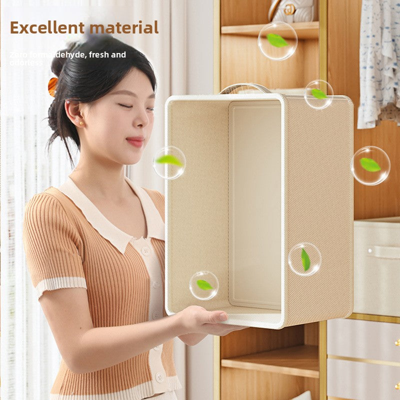 Cotton Linen Storage Basket Organizer Box