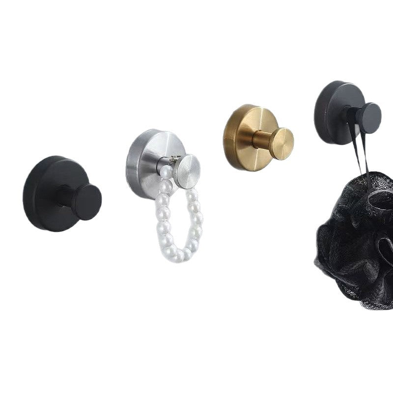 Stainless Steel Suction Cup Hook No-Drill Traceless Wall Mount for Bathroom and Bedroom