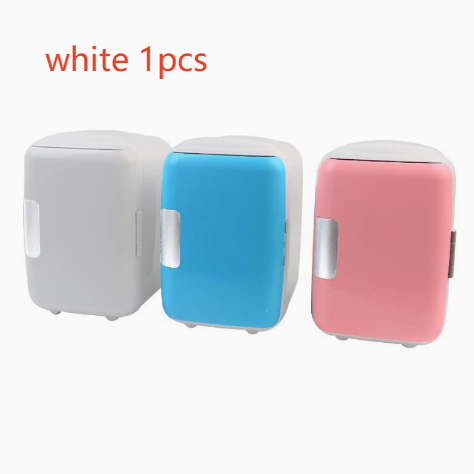 4L Portable Car and Home Mini Fridge, Cooling and Warming Refrigerator, 12V/110V-220V