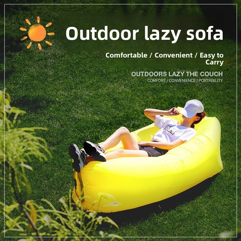 Portable Inflatable Lazy Air Sofa Outdoor Camping Lounge Recliner