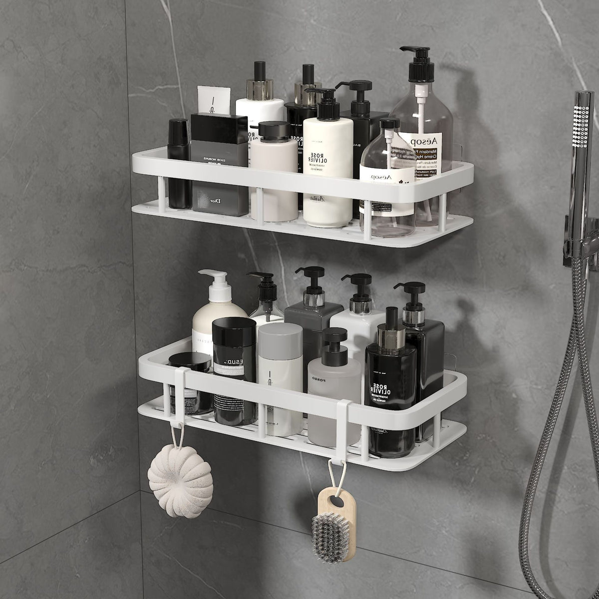 Wall-Mounted Bathroom Storage Organizer