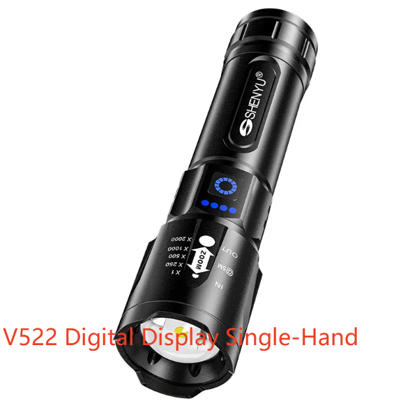 Flashlight aluminum alloy rechargeable outdoor bright long-range LED light