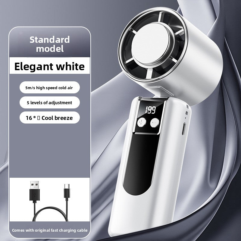 Portable Rechargeable Handheld Fan with Cooling Function