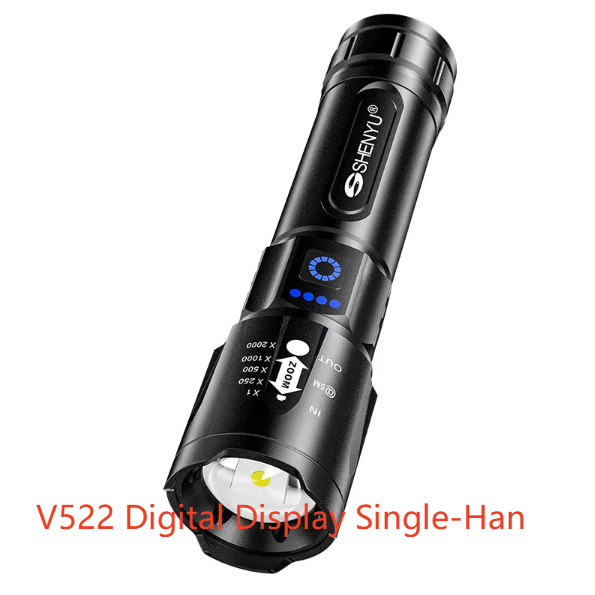 Flashlight aluminum alloy rechargeable outdoor bright long-range LED light