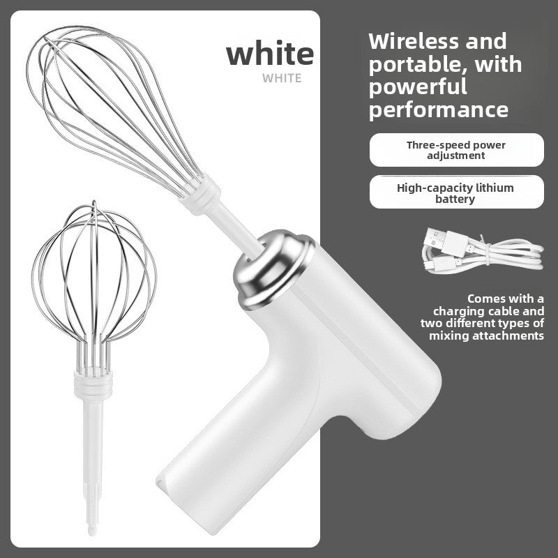 Mini Wireless Rechargeable Electric Hand Mixer