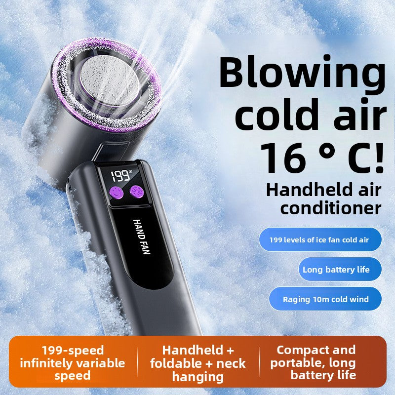 Portable Rechargeable Handheld Fan with Cooling Function
