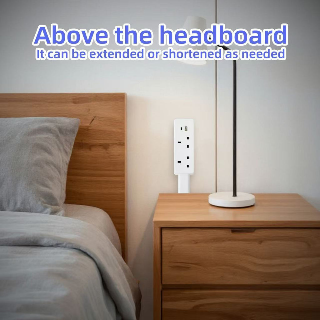 Telescopic/extended socket sofa bedside table power socket
