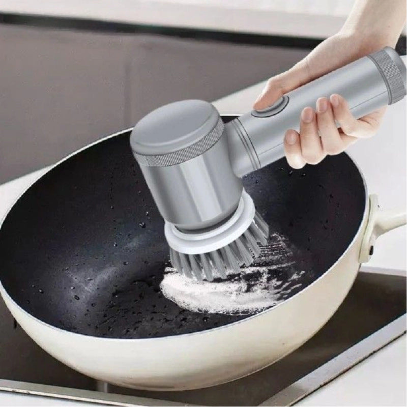 Electric Pot and Dish Cleaning Brush