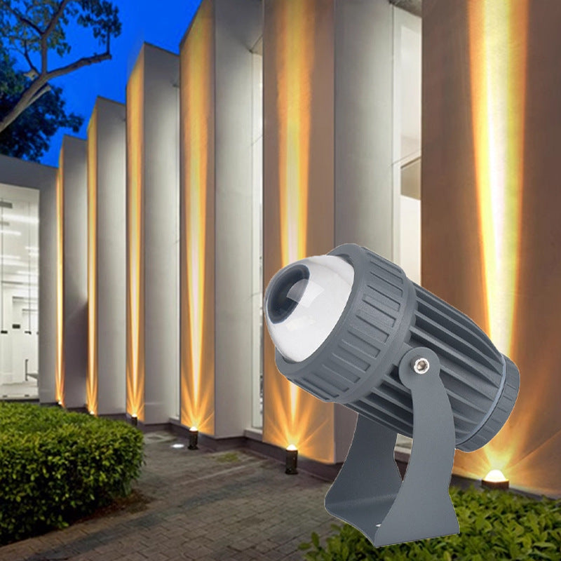 10W IP65 Waterproof LED Spotlight Outdoor Garden Beam Light with Multi-Color Options