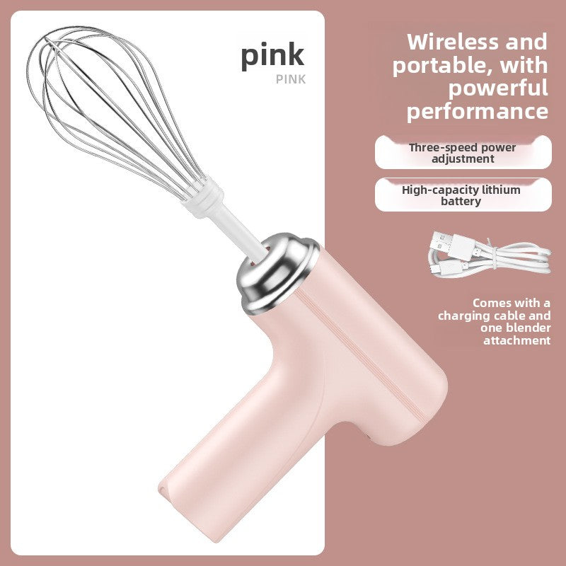 Mini Wireless Rechargeable Electric Hand Mixer