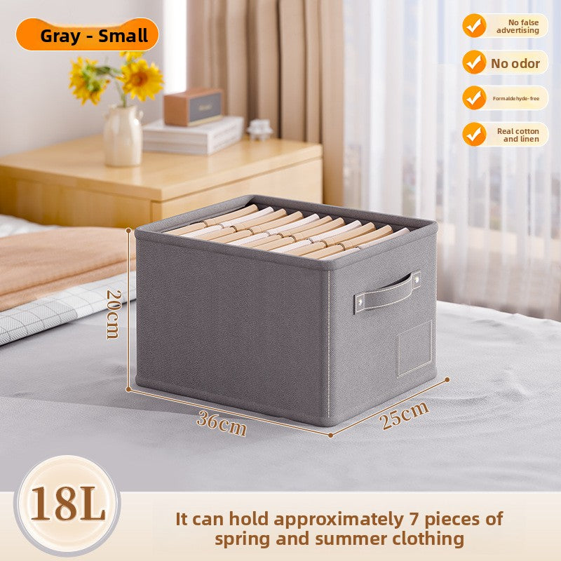 Cotton Linen Storage Basket Organizer Box