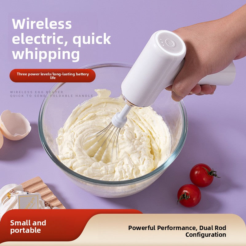 Mini Wireless Rechargeable Electric Hand Mixer