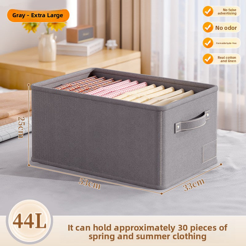 Cotton Linen Storage Basket Organizer Box